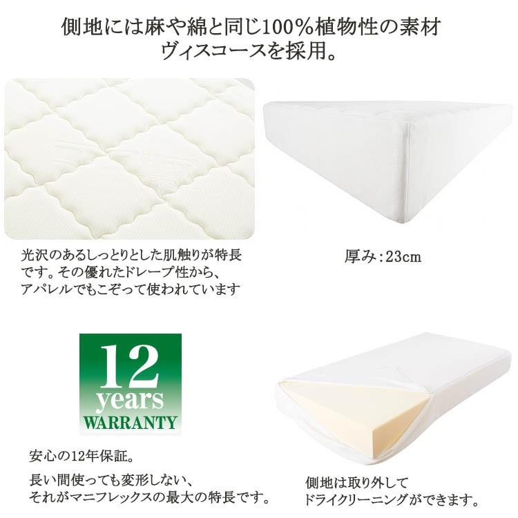 マニフレックス　T-75 クイーン（160×195×23cm）【12年保証】マットレス【送料無料】【体圧分散】厚め ベッドタイプ リバーシブル_2