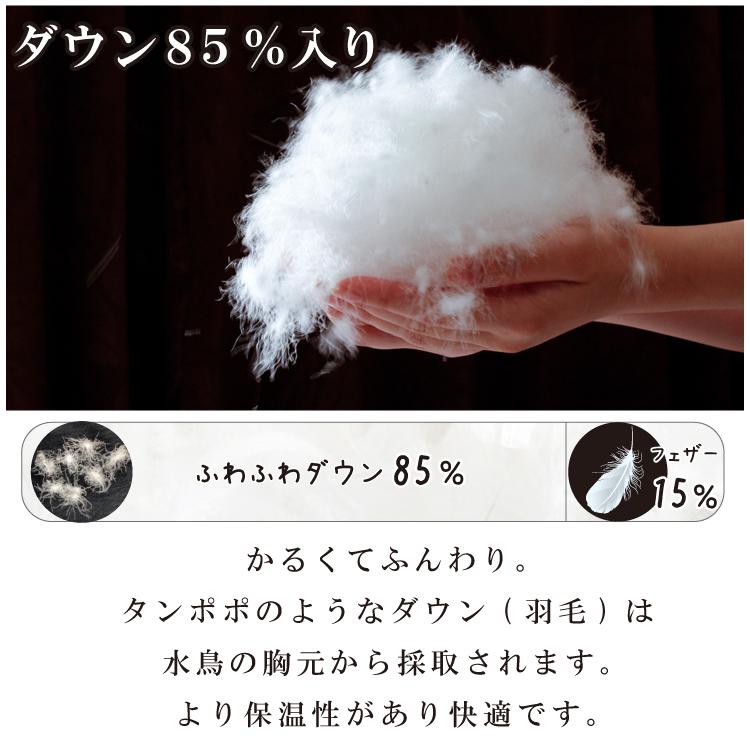 昭和西川 抗菌防臭加工無料 洗える ダウンケット ダウン85％ ダウン