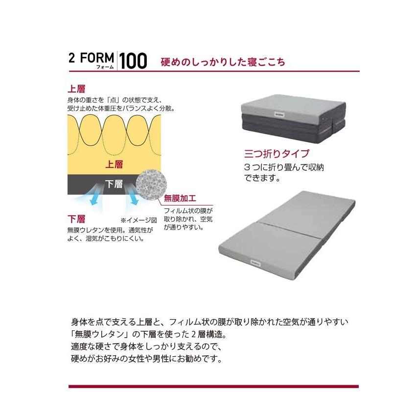 昭和西川 ムアツ 2フォーム 100ニュートン シングル のべタイプ ポリジン加工 ふとん本舗伊月 快眠天国 ヤフー店 通販 Yahoo ショッピング