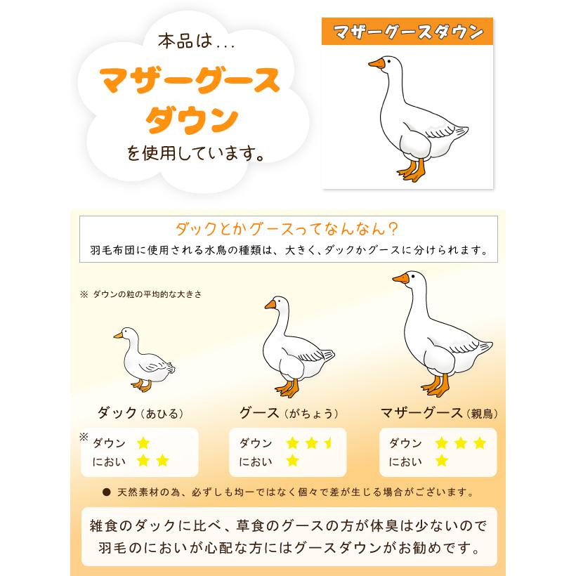 合掛け布団 甲州羽毛布団 ハンガリー産ホワイトマザーグースダウン93