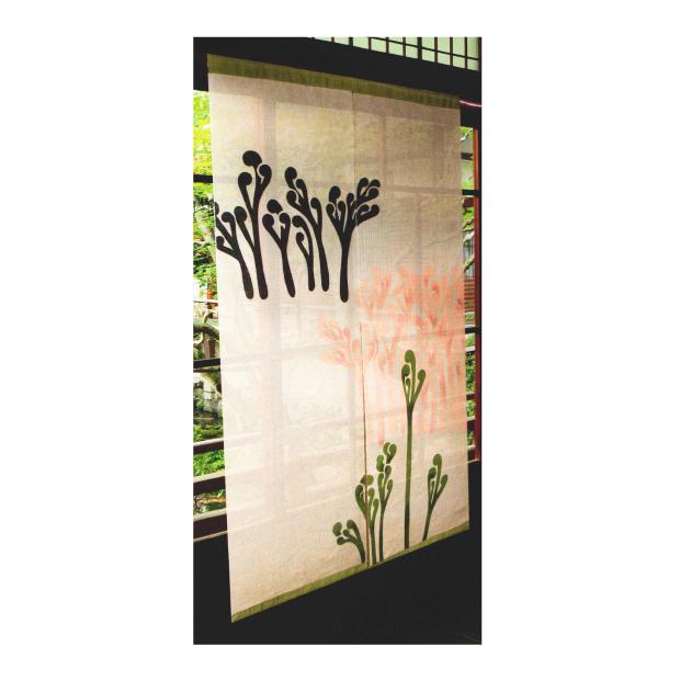 耽美派(たんびは)のれん 蕨(わらび) 88×150cm 万葉舎 のれん おしゃれ
