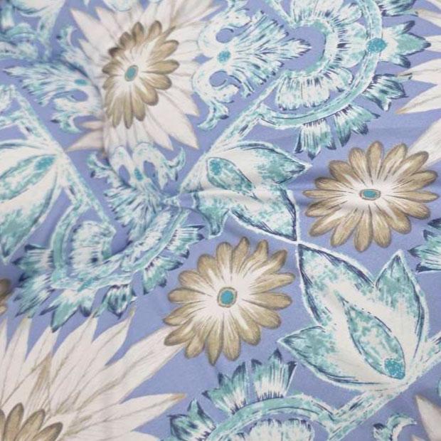 新品未使用　羊毛敷布団　花柄ミントグリーン敷き布団 シングルサイズ 日本製 西川（nishikawa） 【圧縮なし】 羊毛入り 3層 敷ふとん シングル