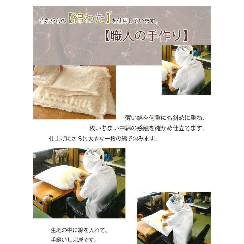 日本製 綿100％ ヌード 座布団 銘仙判 55×59cm 座布団本体 長方形