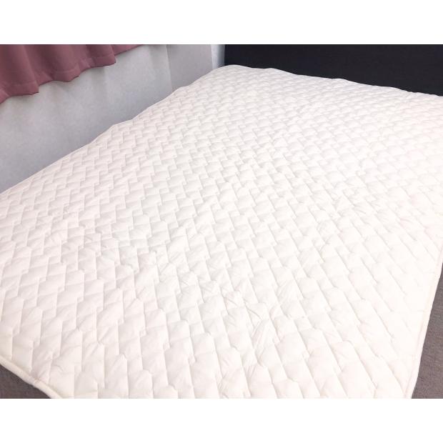 西川（nishikawa） 洗える ベッドパッド ダブルサイズ 四隅ゴムなし