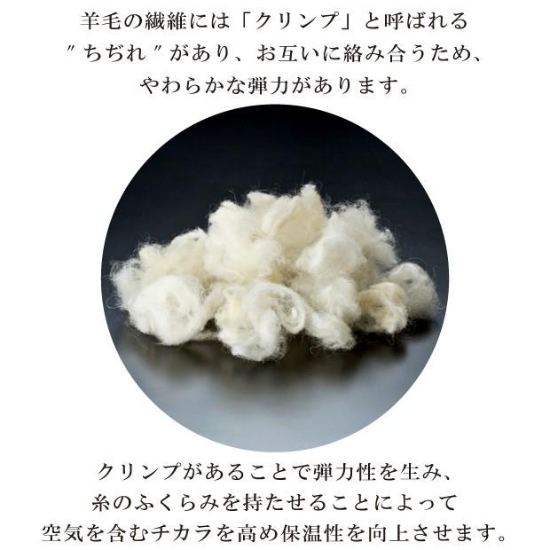 クイーンサイズ 羊毛100％ 敷きパッド 羊毛 ウール1.6kg使用 側生地 綿