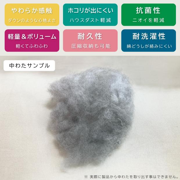 抗菌防臭加工無料 掛け布団 温泉気分なふとん ダブルロングサイズ 遠