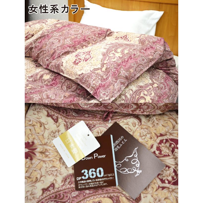 2500円抗菌防臭加工無料 昭和西川 羽毛布団 ホワイトグースダウン90％ シングル 1.1kg｜kaimintengoku｜13