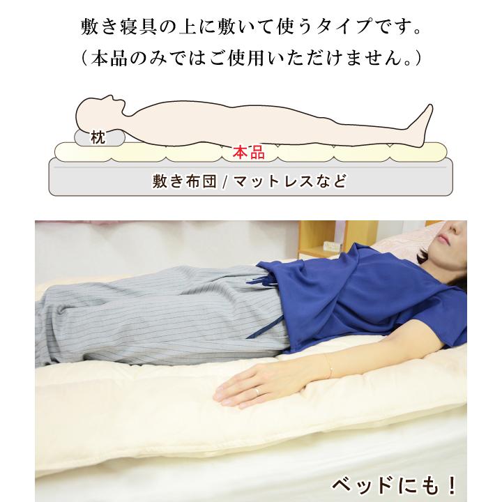 ダウンパッド シングル 100×200cm ダウン50% フェザー50% 羽毛敷布団