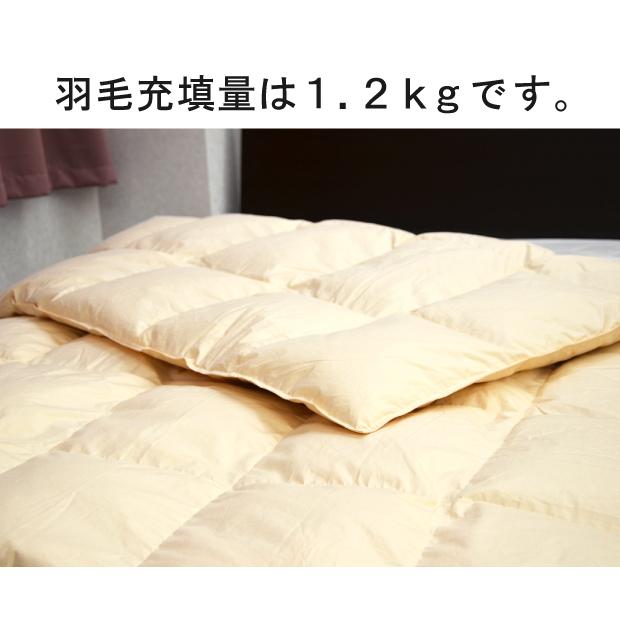 ダウンパッド セミダブルサイズ 120×200cm ダウン50% フェザー 50% 羽毛敷き布団 日本製 フェザーパッド 敷きパッド 羽毛敷きパッド_4