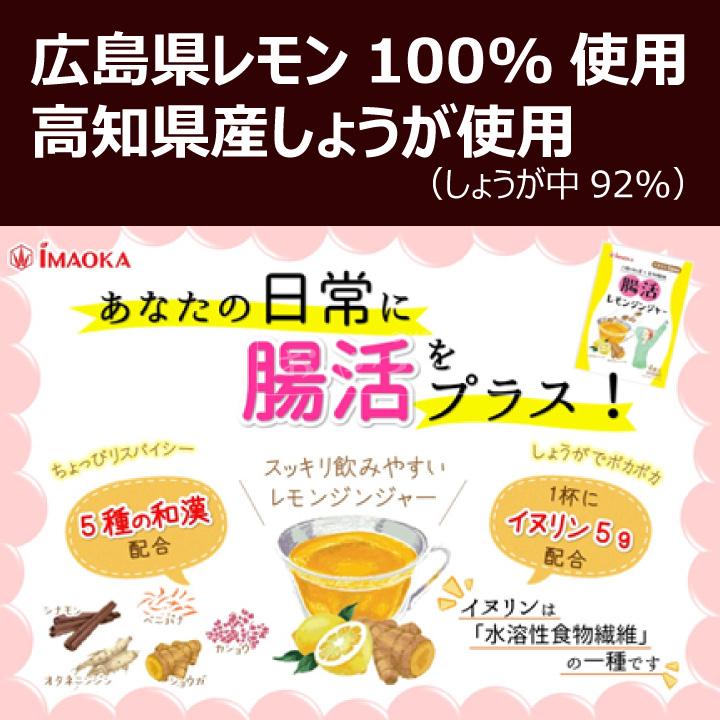 腸活 レモンジンジャー 60g（15g×4）×4袋 粉末清涼飲料 メール便