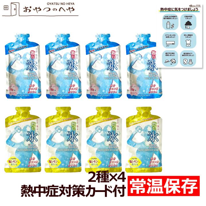 22%OFF 限定価格】 飲む氷 アイススラリー 2種セット 国産梅＆塩レモン