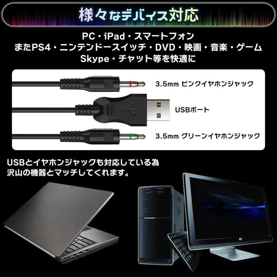 ゲーミング ヘッドセット PS4 USB PC スイッチ ゲーム ヘッドフォン