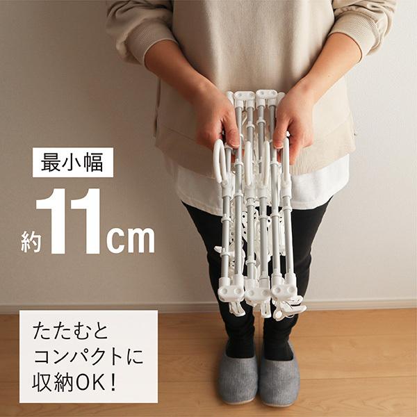 シーツハンガー ピンチ24個付 洗濯ハンガー ピンチハンガー 毛布ハンガー シーツ干しハンガー 省スペースハンガー | 東和産業 | 05