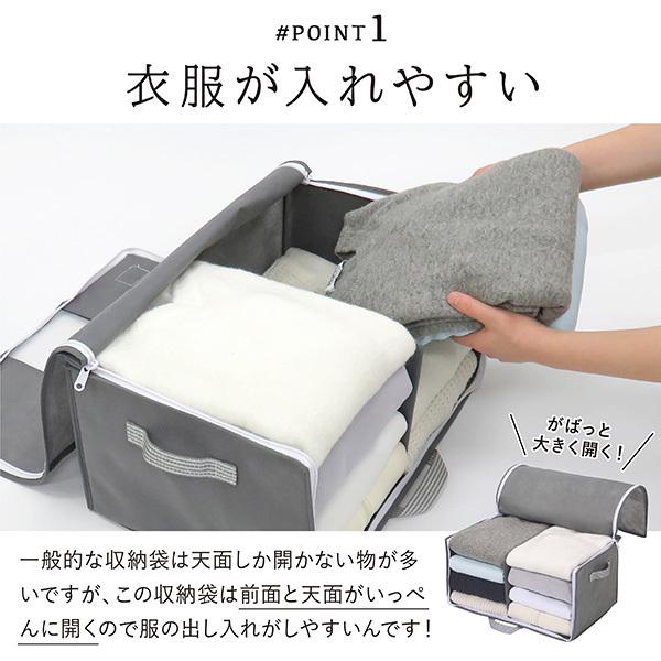 衣類収納袋 前開き Mサイズ 2個組 衣類収納ケース 衣類ケース 衣替え Towa Zakka Yahoo 店 通販 Yahoo ショッピング