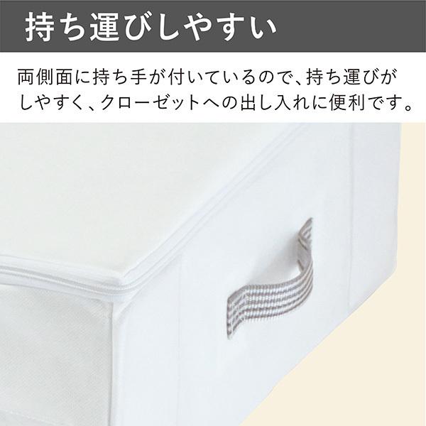 衣類収納袋 衣類収納ケース 収納袋 衣類整理袋 不織布 衣替え 新生活 冬物収納 持ち手付｜kainan-zakka｜08