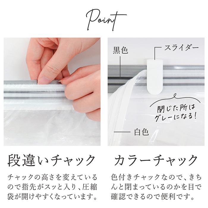 布団圧縮袋 収納袋 セット 3個組 布団一式 スティック掃除機 掛け敷き 収納袋付き 布団圧縮袋 シングル ダブル 掛け布団 敷布団 白 ホワイト Kufu 送料無料 |  | 15