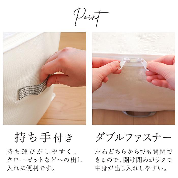 圧縮袋専用 収納袋 棚上用 布団圧縮袋 布団収納袋 圧縮袋用 棚上収納 掛け布団 布団収納 クローゼット 棚上 布団収納ケース 白 ホワイト Kufu 送料無料 |  | 10