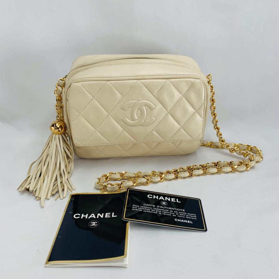 CHANEL シャネル マトラッセ チェーン ショルダー バッグ レザー CHANEL シャネル マトラッセ チェーン ショルダー バッグ レザー