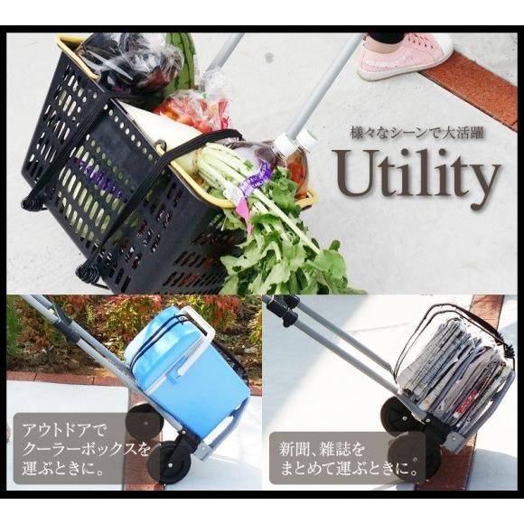 ミニキャリー ハンドキャリー HT-053 耐荷重60kg ゴムバンド付