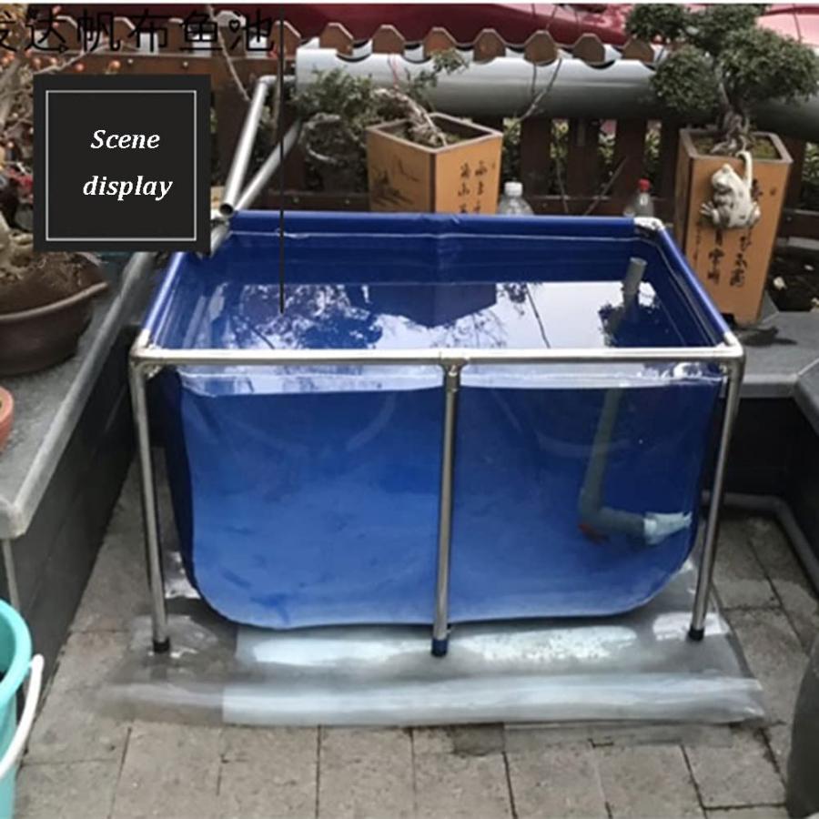 フレームビニール水槽 水族館プール池。 透明観賞板?排水弁付き 大型観賞魚水槽水槽 鉄骨
