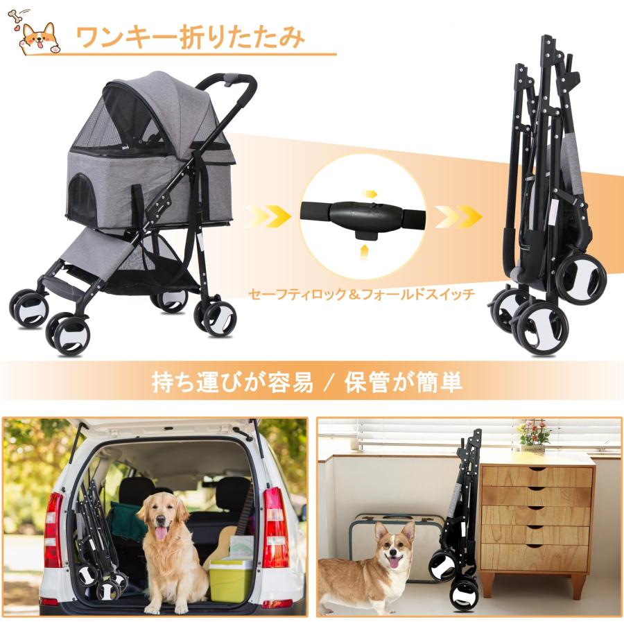 ペットカート 分離型 折りたたみ式 前輪360°回転 前後輪ブレーキ付き 犬猫 Amazon.co.jp: Totoro ball ペットカート 分離型 犬 猫用 バギー いぬ