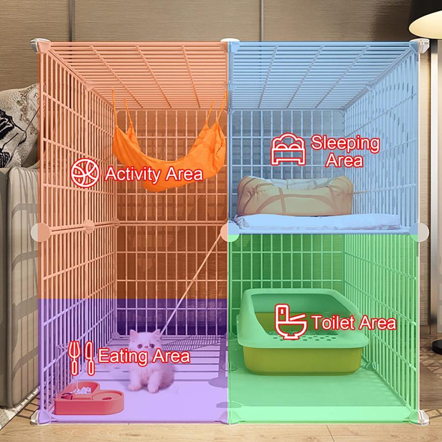 大型猫用ケージ 猫ケージ 犬小屋 ペット用ベビーサークル 子猫ペット用