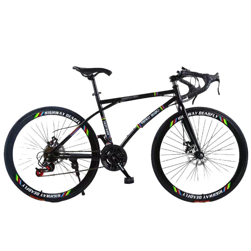 ロードバイク 700C カラー 可変速自転車 スチールフレーム 適用身長165