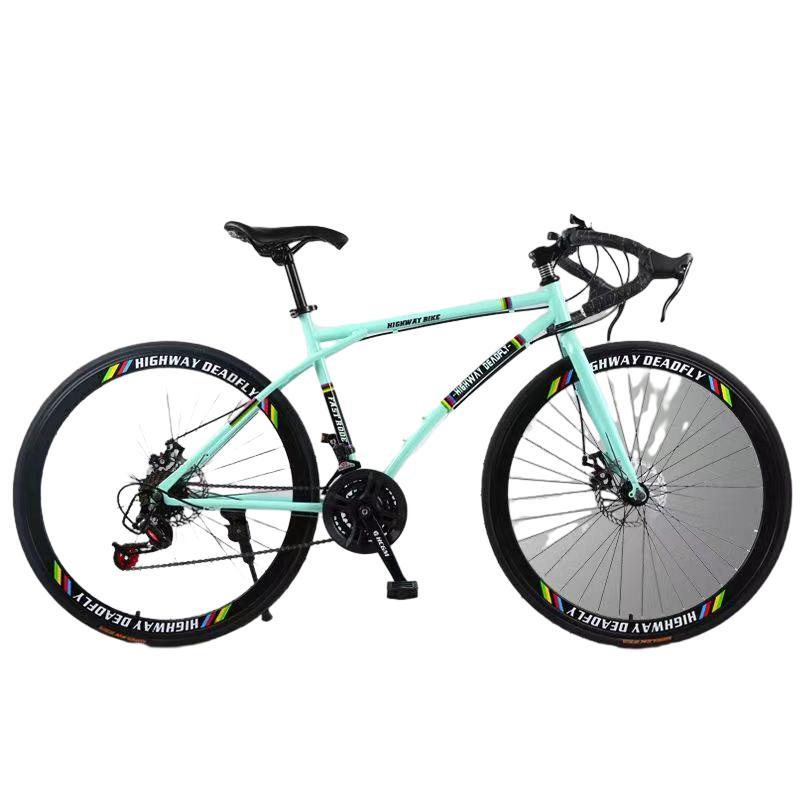 ロードバイク 700C カラー 可変速自転車 スチールフレーム 適用身長165