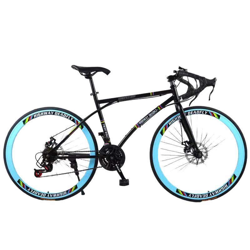 ロードバイク 700C カラー 可変速自転車 スチールフレーム 適用身長165