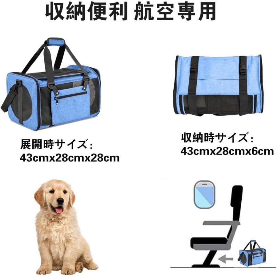 ペットキャリーバッグ 通気性 猫きゃりーバッグ 折りたたみ可 犬 きゃ
