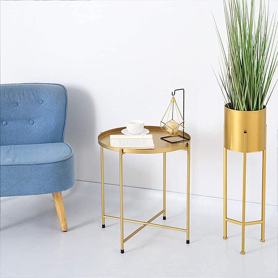 サイドテーブル ソファ 荷物置き台，折りたたみ式スモールサイド