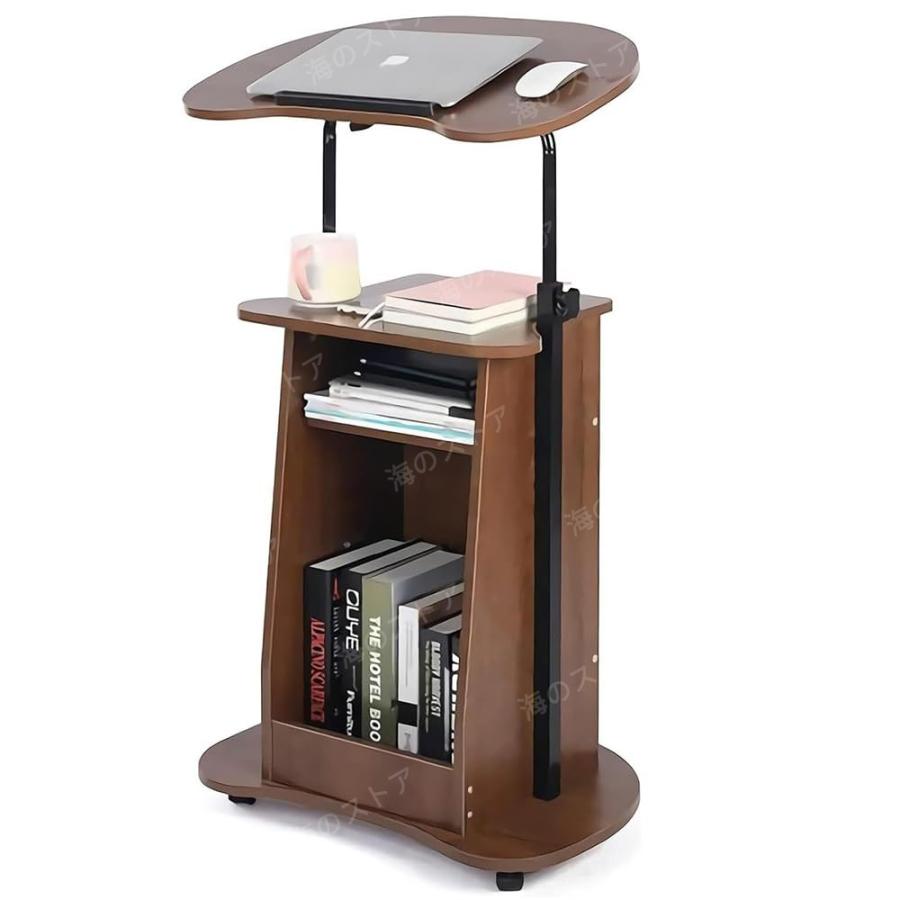 昇降式演台 演説台 木製 講演台 スタンディングデスク 教壇 教卓 司会