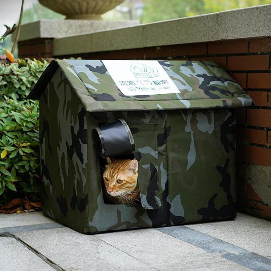外猫ハウス 野良猫シェルター 野外猫ハウス 屋外 防水 保温 防寒 冬用