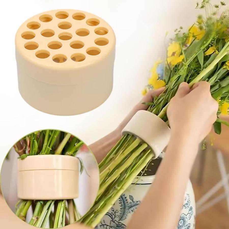 生け花用剣山 針なし 花立て 生け花ステムホルダー丸型 花瓶用