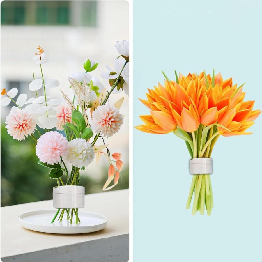 生け花用剣山 針なし 花立て 生け花ステムホルダー丸型 花瓶用