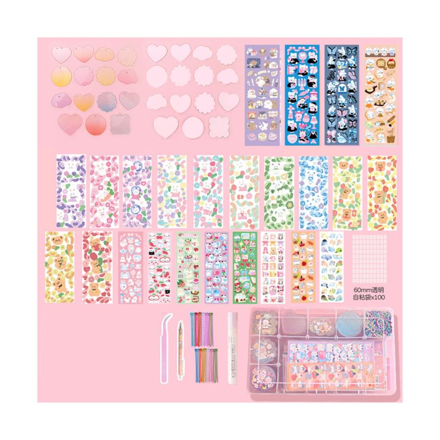 キーホルダー シール アクリル 手作り パーツ 作成キット 飾り DIY