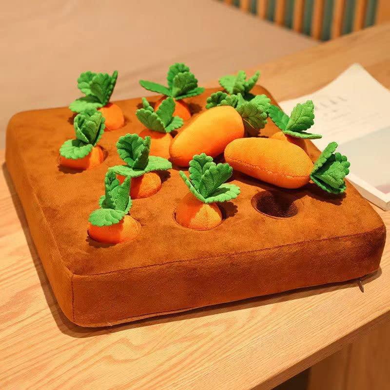 ニンジン抜きのぬいぐるみ、ペットの噛み人形、果物や野菜畑のキノコ