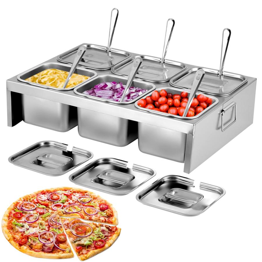 角型キッチンポット 6ヶ入 多段式 調味料入れバット パットセット