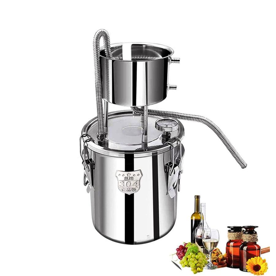 ホーム蒸留器 発酵器12L温度計付きワイン製造装置家庭用 ワイン造り