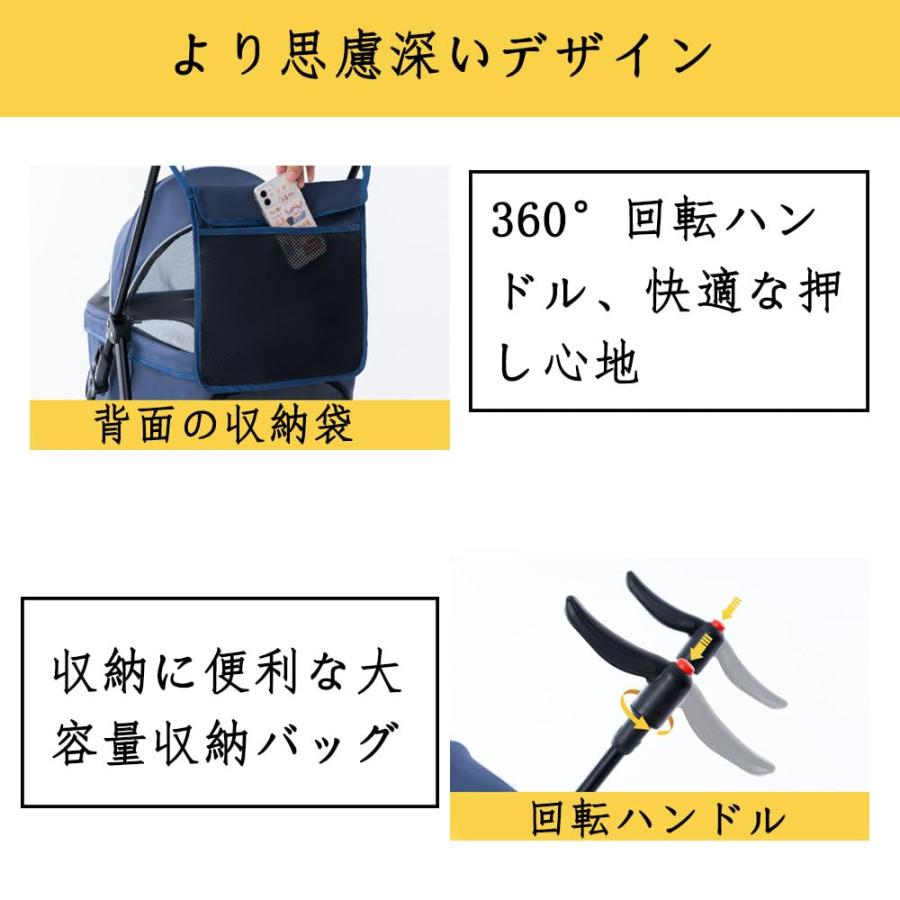ペットベビーカー、犬用ベビーカー、耐荷重20kg、折りたたみ式犬用
