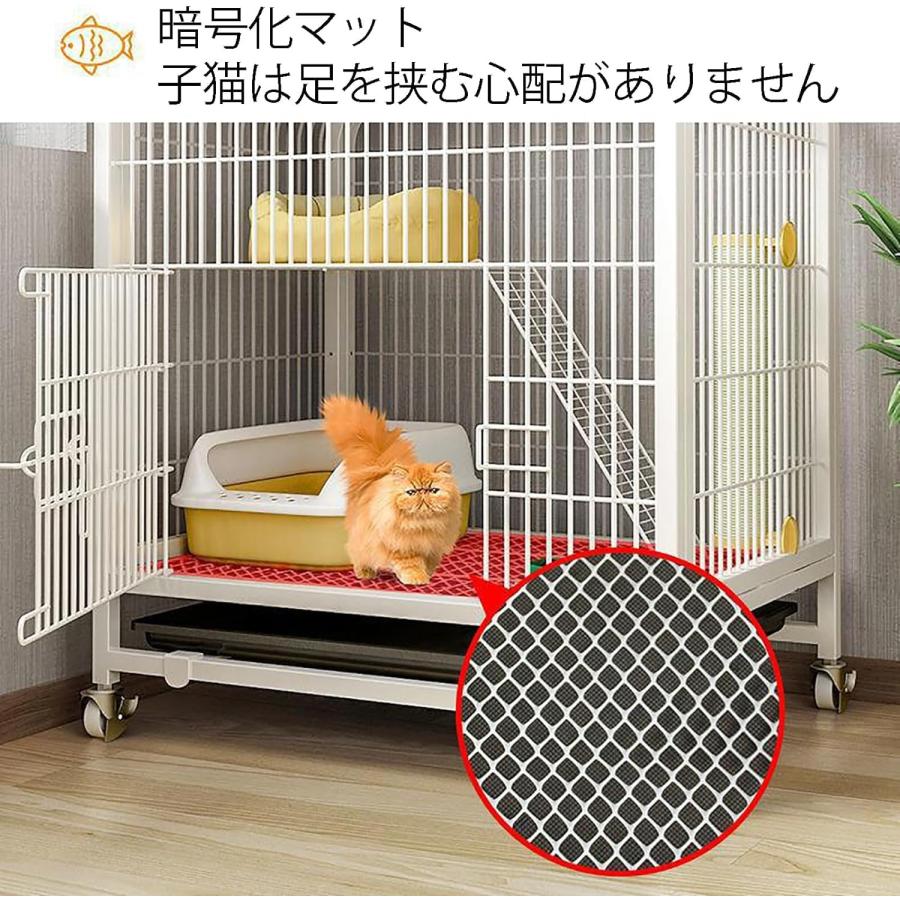 猫ケージ 猫用ケージ猫ハウス 室内用猫のゲージ 大きめ動物ケージ 大型