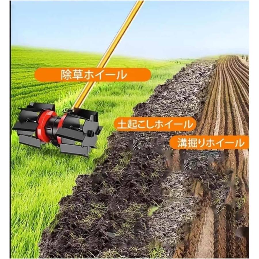 芝刈り機専用」 土起こし?除草用多機能ホイール、除草用多機能ホイール