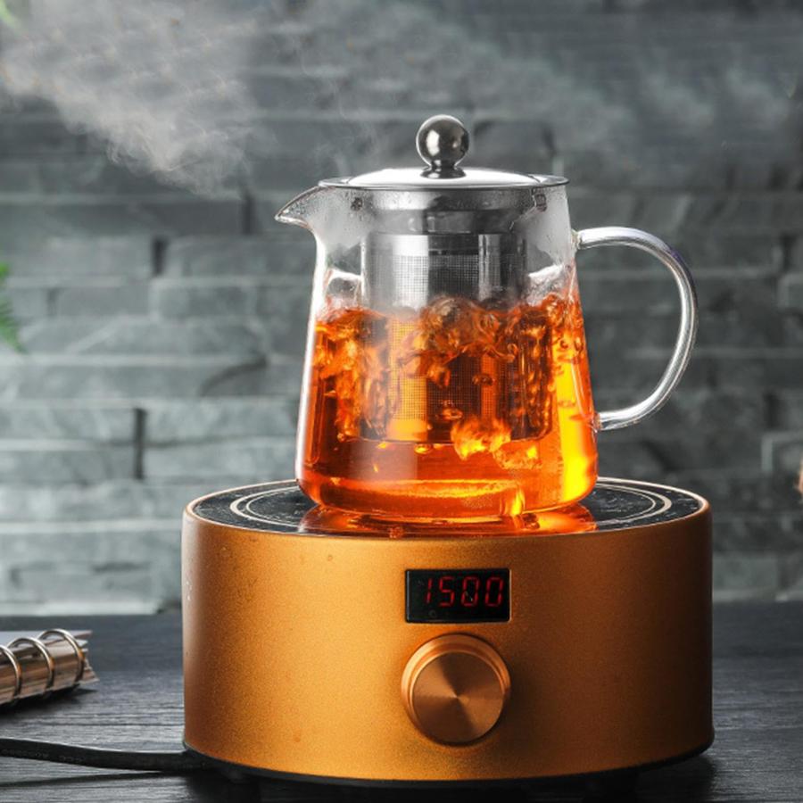ティーポット コーヒーポット ガラスティーケトル コーヒーサーバー 茶