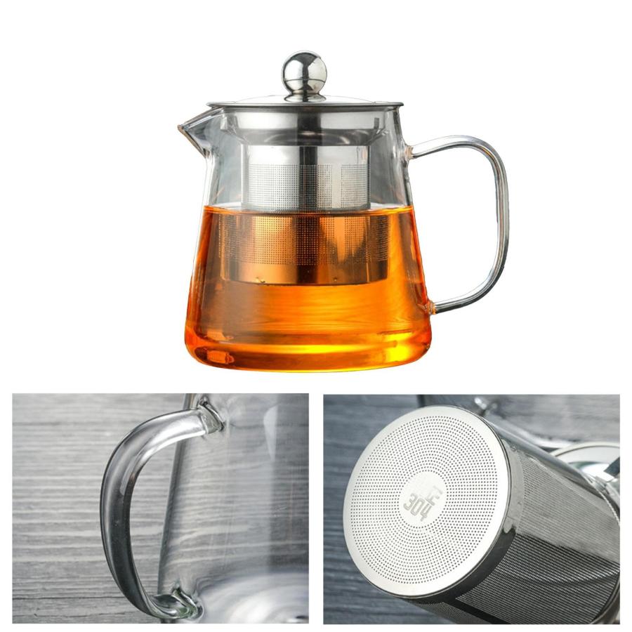 ティーポット コーヒーポット ガラスティーケトル コーヒーサーバー 茶