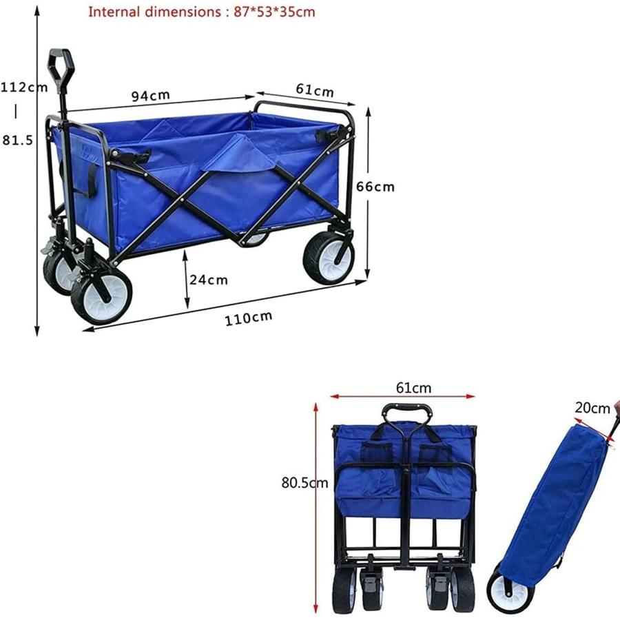 アウトドアキャリーカートキャリーワゴン 軽量 ピクニックトロリー