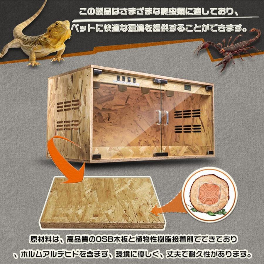 爬虫類 ケージ 両生類 OSB 通気性が良いの給餌ボックス トカゲ