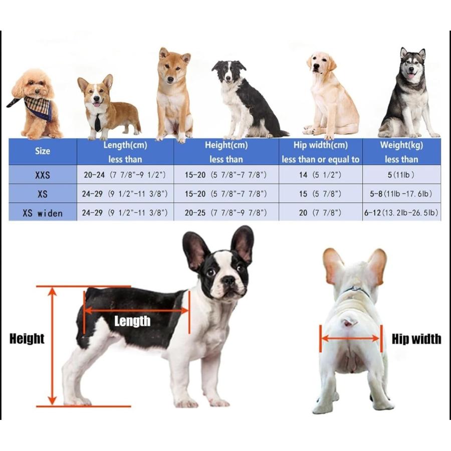 犬 車椅子 フルサポート犬車椅子 4 輪、 11〜26ポンドの犬用小型/中型