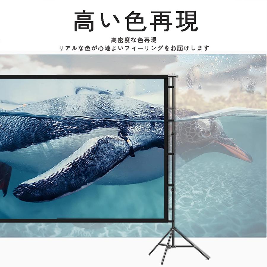 プロジェクタースクリーン 100/120/150インチ 4K 16:9 HD 3D