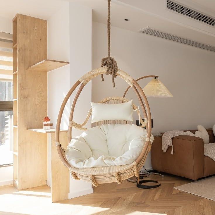 ハンモックチェア　スタンド　室内　ブランコ ハンギングチェア たまご型 ハンモック チェア スタンド自立型