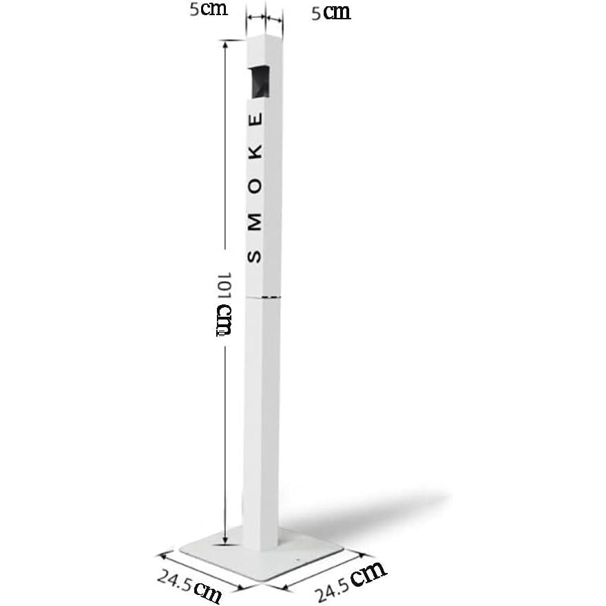 ☆値下げ、訳あり☆ オシャレ！スタンド 灰皿 角 ホワイト　大容量 ☆値下げ、訳あり☆ オシャレ！スタンド 灰皿 角 ホワイト 大容量